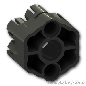 LEGO® パーツ 6100104 ラピッドシューター - 6バレル ：[Black / ブラック] 18588-026 