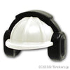 工事ヘルメットとヘッドホン：[White / ホワイト]