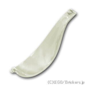 LEGO® パーツ 6096321/6331481 パネル 4 x 4 x 13 - カーブ クリップエンド：[White / ホワイト] 18969-001 