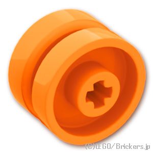 LEGO® パーツ 6251109/6327054 ホイール - 18 x 12 - 十字穴＆スタッド：[Orange / オレンジ] 18976-106 