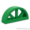 ウィンドウ 1 x 4 x 1 2/3 - ラウンドトップ：[Green / グリーン]