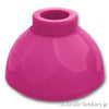 ブロック ラウンド 1 1/2 x 1 1/2 x 2/3 ドームトップ：[Magenta / マゼンタ]