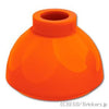 ブロック ラウンド 1 1/2 x 1 1/2 x 2/3 ドームトップ：[Reddish Orange / レディッシュオレンジ ]