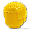 ミニフィグ ヘア - ショートパンチパーマ：[Yellow / イエロー]