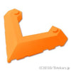 ウェッジ 6 x 8 - ポインテッド カットアウト：[Orange / オレンジ]