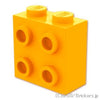 ブロック 1 x 2 x 1 2/3 - 1面スタッド：[Bt,Lt Orange / ブライトライトオレンジ]
