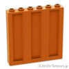 パネル 1 x 6 x 5 - 波形：[Dark Orange / ダークオレンジ]