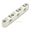 テクニック リフトアーム 1 x 7 - 垂直3穴：[White / ホワイト]