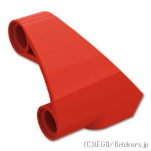 LEGO® パーツ 6513887 テクニック パネル カーブ #09 - 3 x 3 テーパー 左：[Red / レッド] 2395-021 
