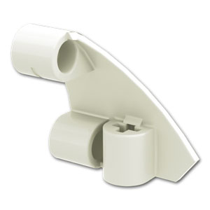 LEGO® パーツ 6513890 テクニック カーブ テーパー パネル 3 x 3 #10 - 右：[White / ホワイト] 2403-001 