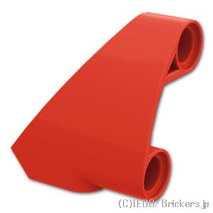 LEGO® パーツ 6534283 テクニック パネル カーブ #10 - 3 x 3 テーパー 右：[Red / レッド] 2403-021 