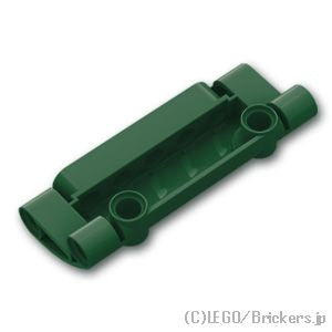 LEGO® パーツ 6295123 テクニック カーブ パネル 7 x 3 - 2穴：[Dark Green / ダークグリーン] 24119-141 