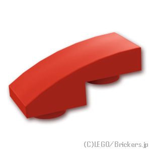 LEGO® パーツ 6186398 逆 カーブ スロープ - 2 x 1 x 2/3：[Red / レッド] 24201-021 