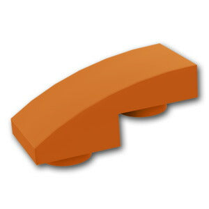 LEGO® パーツ 6339914 逆 カーブ スロープ - 2 x 1 x 2/3：[Dark Orange / ダークオレンジ] 24201-038 