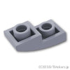 逆 カーブ スロープ - 2 x 1 x 2/3：[Light Bluish Gray / グレー]