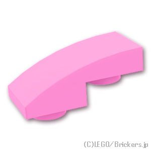 LEGO® パーツ 6296041 逆 カーブ スロープ - 2 x 1 x 2/3：[Bright Pink / ブライトピンク] 24201-222 