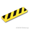 タイル 1 x 4 - デンジャーストライプ：[Yellow / イエロー]