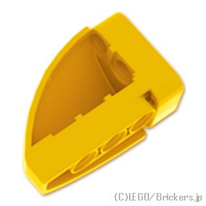 テクニック カーブパネル 5 x 3 x 2  - 左：[Yellow / イエロー]