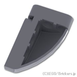 LEGO® パーツ 6422627/6498839 テクニック カーブ パネル 5 x 3 x 2 - 右：[Dark Bluish Gray / ダークグレー] 2442-199 