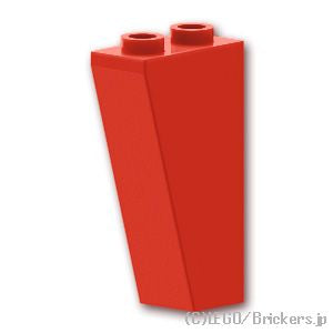 LEGO® パーツ 244921/244971/4188915/4280141/4501534 逆スロープ 75°- 2 x 1 x 3：[Red / レッド] 2449-021