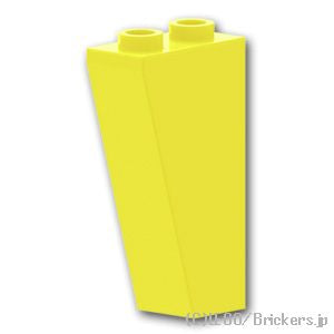 LEGO® パーツ 6022081/6222971 逆スロープ 75°- 2 x 1 x 3：[Bt,Lt Yellow / ブライトライトイエロー] 2449-226