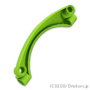 LEGO® パーツ 6454580 テクニック パネル カーマッドガード アーチ #42 - 9 x 2 x 3 ラウンド トップ：[Lime / ライム] 2459-119 