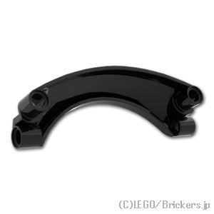 LEGO® パーツ 6426357 テクニック パネル カーマッドガード #42 9 x 2 x 3 左 - ブガッティ ボライド仕様：[Black / ブラック] 2459pb001L-026 