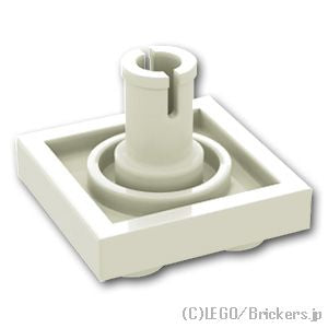 LEGO® パーツ 4170326/4237083/4293876/6313603 プレート 2 x 2 - ボトムピン：[White / ホワイト] 2476-001 