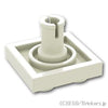 プレート 2 x 2 - ボトムピン：[White / ホワイト]