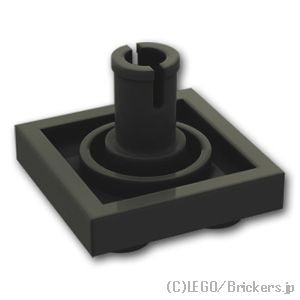 LEGO® パーツ 6328479 プレート 2 x 2 - ボトムピン：[Black / ブラック] 2476-026 
