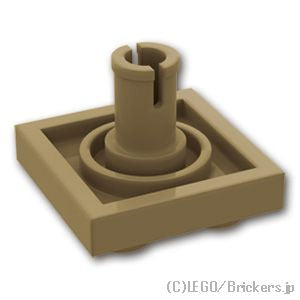 LEGO® パーツ 4541618/6276849 プレート 2 x 2 - ボトムピン：[Dark Tan / ダークタン] 2476-138 