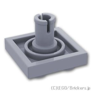 LEGO® パーツ 4211763/4237084/6276848 プレート 2 x 2 - ボトムピン：[Light Bluish Gray / グレー] 2476-194 
