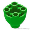 ラウンド ブロック 2 x 2 - ドームボトム スタッズ：[Bt,Green / ブライトグリーン]