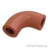 ラウンド ブロック 1 x 1 - エルボー 90°軸穴：[Reddish Brown / ブラウン]