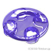 ラウンド プレート 2 x 2 - ラウンドボトム：[Tr,Purple / トランスパープル]