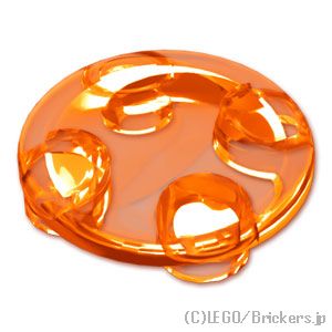 LEGO® パーツ 4264008/4278409/6171727 ラウンド プレート 2 x 2 - ラウンドボトム：[Tr,Orange / トランスオレンジ] 2654-182 