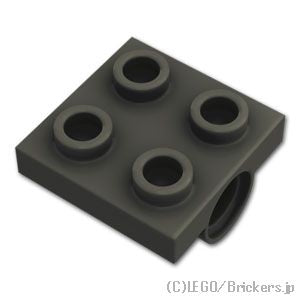 LEGO® パーツ 281726 プレート 2 x 2 - Wピン穴：[Black / ブラック] 2817-026 