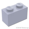 ブロック 1 x 2：[Light Bluish Gray / グレー]