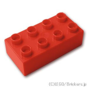 デュプロ ブロック 2 x 4：[Red / レッド]