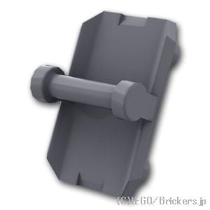 LEGO® パーツ 6258991 プレート 2 x 3 - 八角形の盾：[Dark Bluish Gray / ダークグレー] 30166-199 