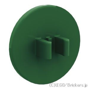 LEGO® パーツ 6535851 標識 2 x 2 - ラウンド：[Dark Green / ダークグリーン] 30261-141 