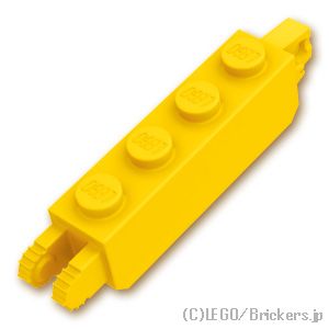 LEGO® パーツ 4144568/4218728/6267090 ヒンジ ブロック 1 x 4 - 垂直ロック / 垂直キャッチ：[Yellow / イエロー] 30387-024
