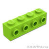ブロック 1 x 4 - サイドスタッド：[Lime / ライム]