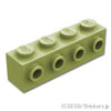 ブロック 1 x 4 - サイドスタッド：[Olive Green / オリーブグリーン]