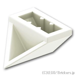 LEGO® パーツ 4629772/6059271 ダブル スロープ 45°- 2 x 1 ：[White / ホワイト] 3049-001 
