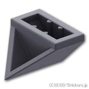 LEGO® パーツ 6174938 ダブル スロープ 45°- 2 x 1：[Dark Bluish Gray / ダークグレー] 3049-199 