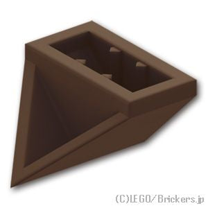 LEGO® パーツ 6061594 ダブル スロープ 45°- 2 x 1：[Dark Brown / ダークブラウン] 3049-308 