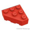 ウェッジ 3 x 3 - ファセット：[Red / レッド]