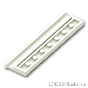 LEGO® パーツ 3058601/4500878 プレート 2 x 8 - ドアレール：[White / ホワイト] 30586-001 