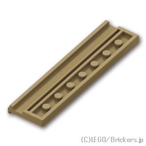 LEGO® パーツ 6430941 プレート 2 x 8 - ドアレール：[Dark Tan / ダークタン] 30586-138 